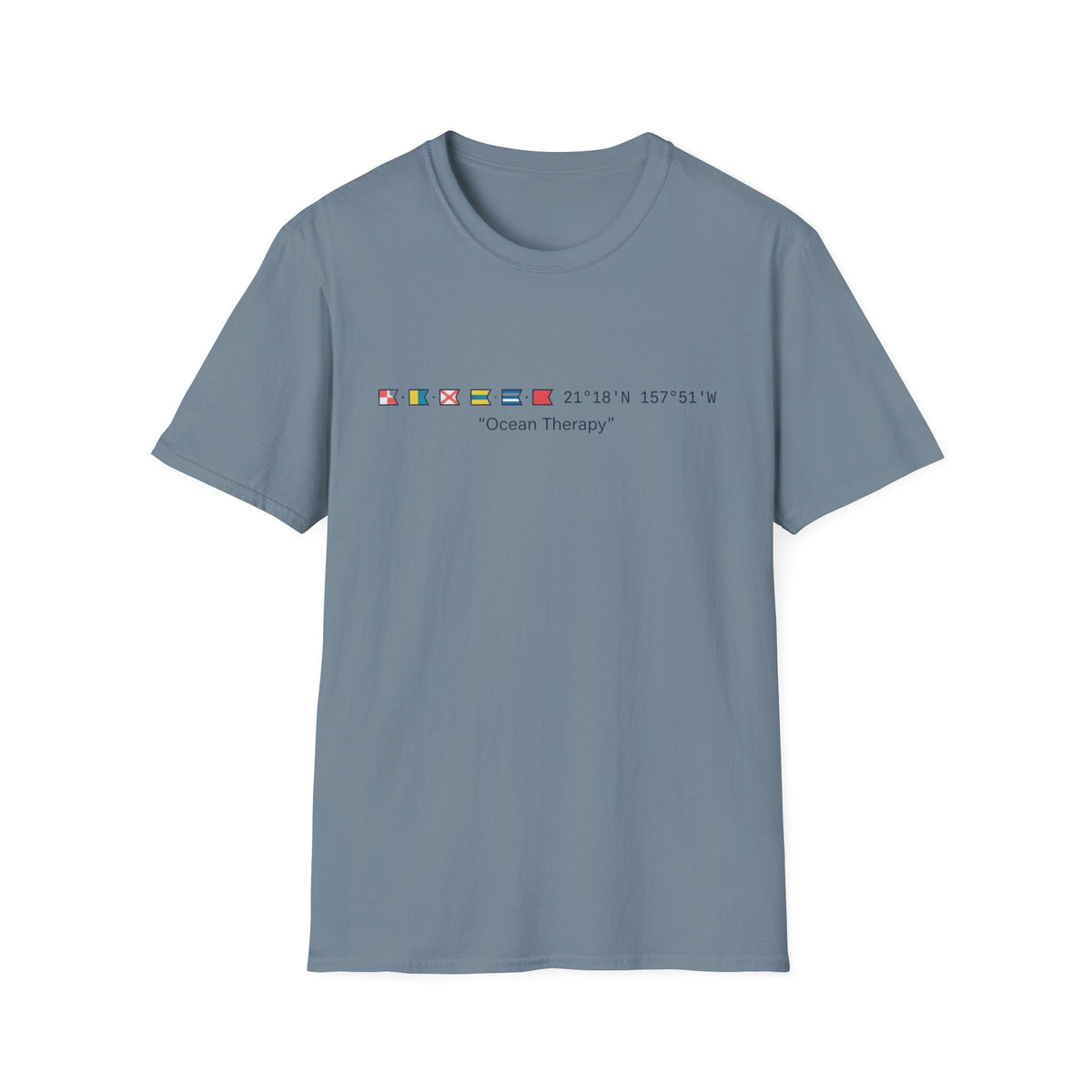 Ocean Therapy Latitude Longitude T Shirt