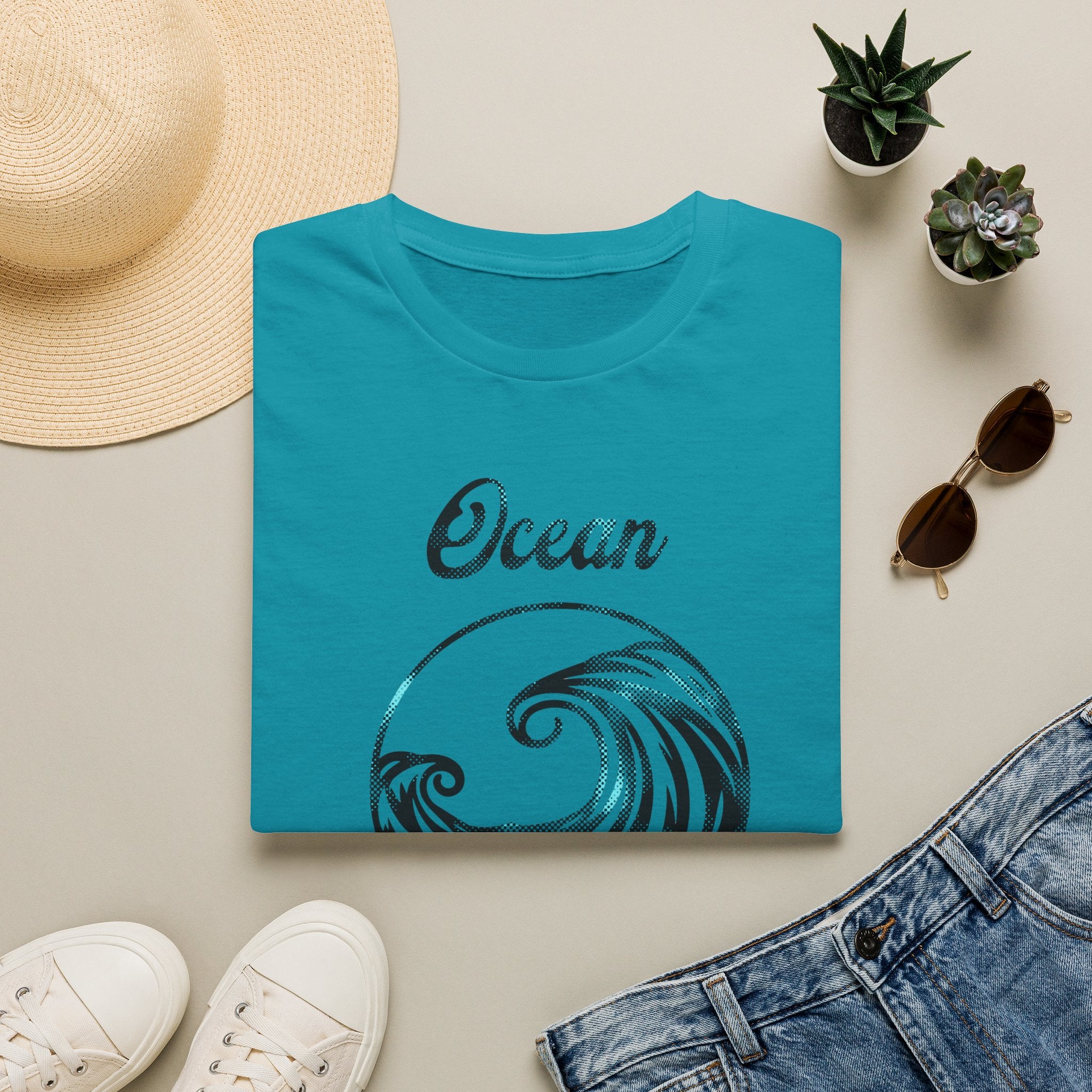 Ocean Therapy Halftone Wave T Shirt