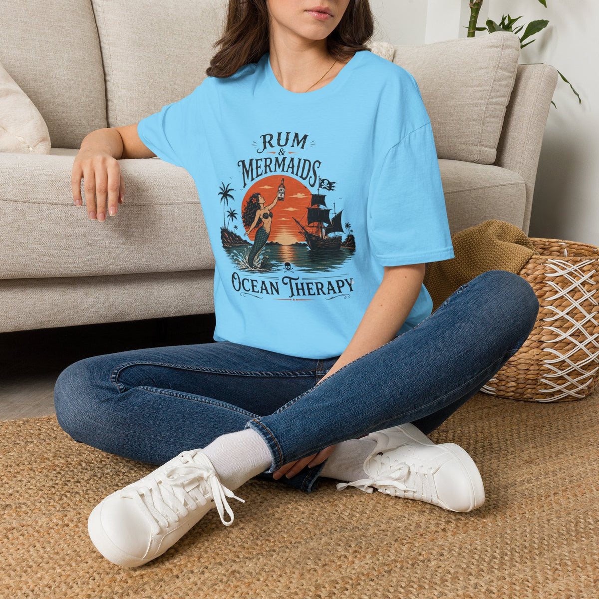 Ocean Therapy Rum & Mermaids T Shirt