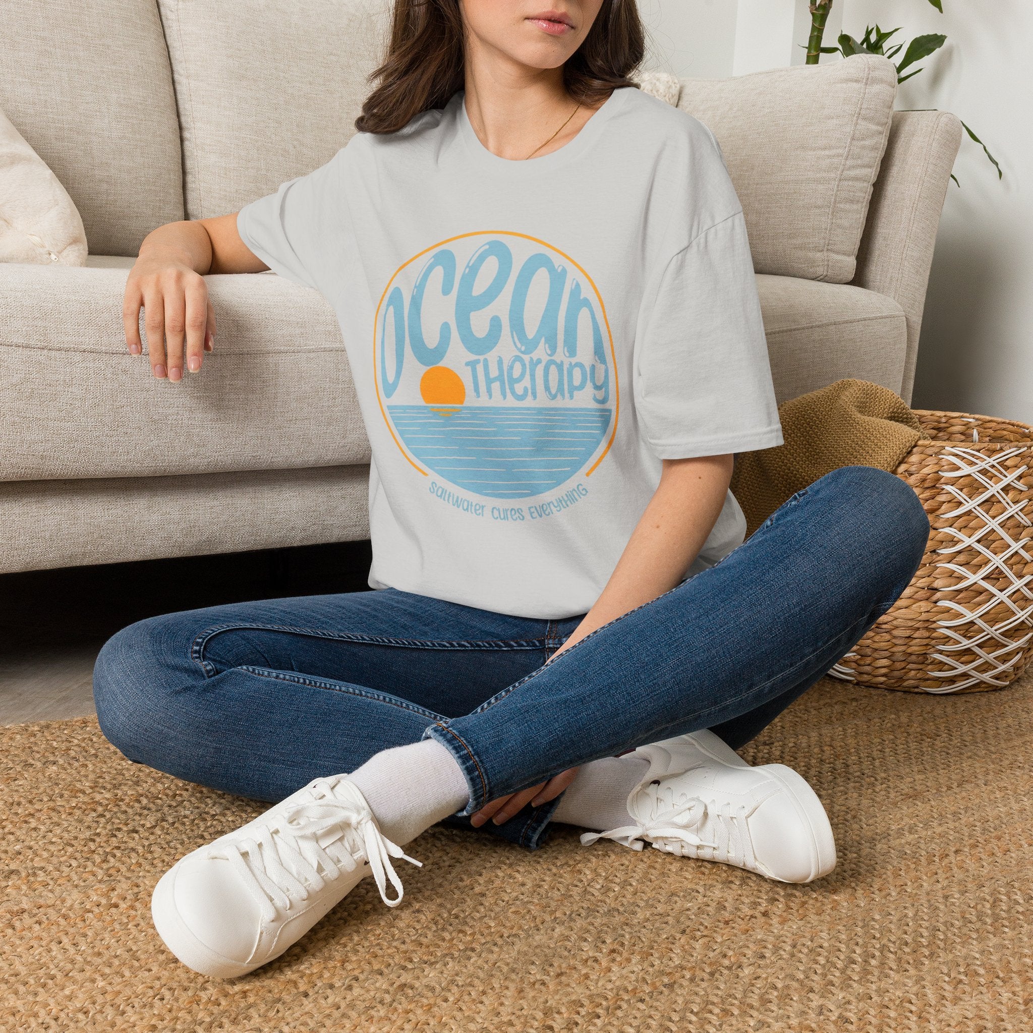 Ocean Therapy Saltwater Cures Everything T Shirt