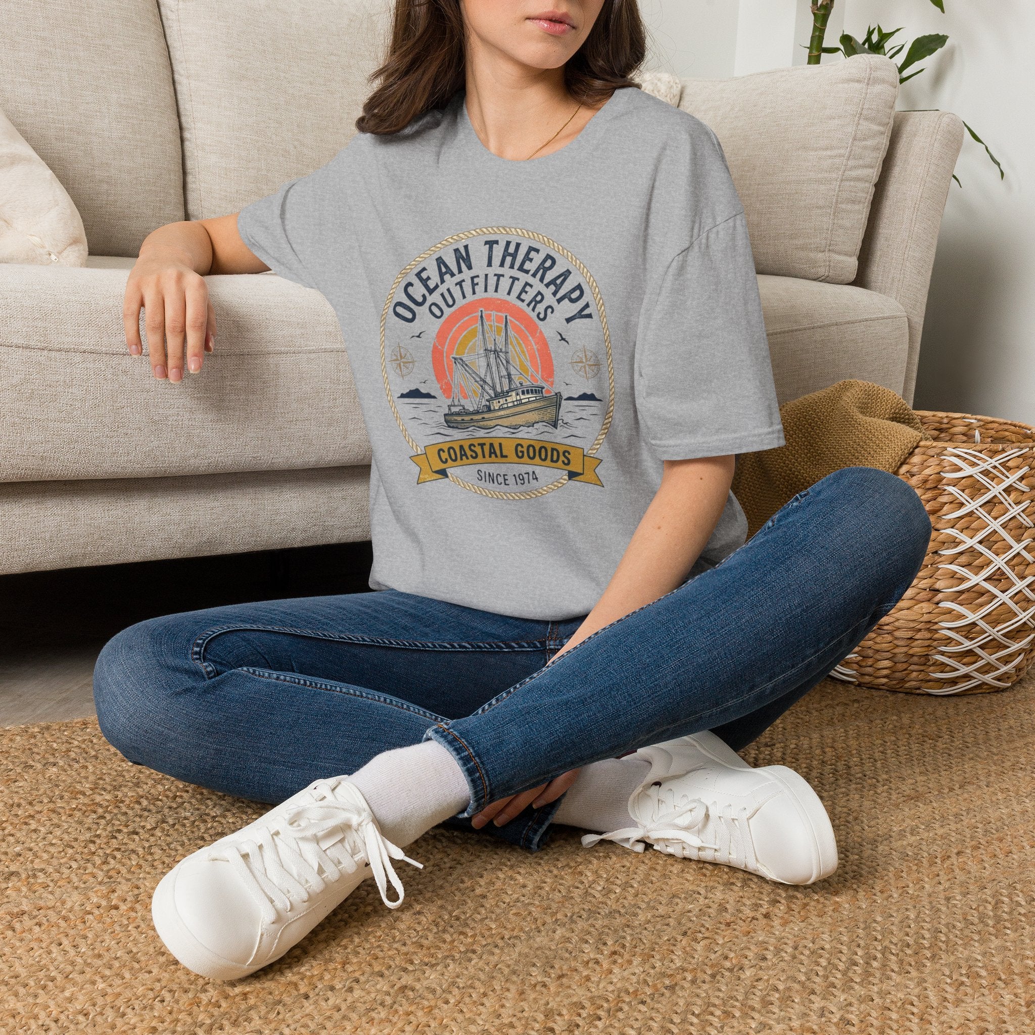 Ocean Therapy Coastal Goods T Shirt