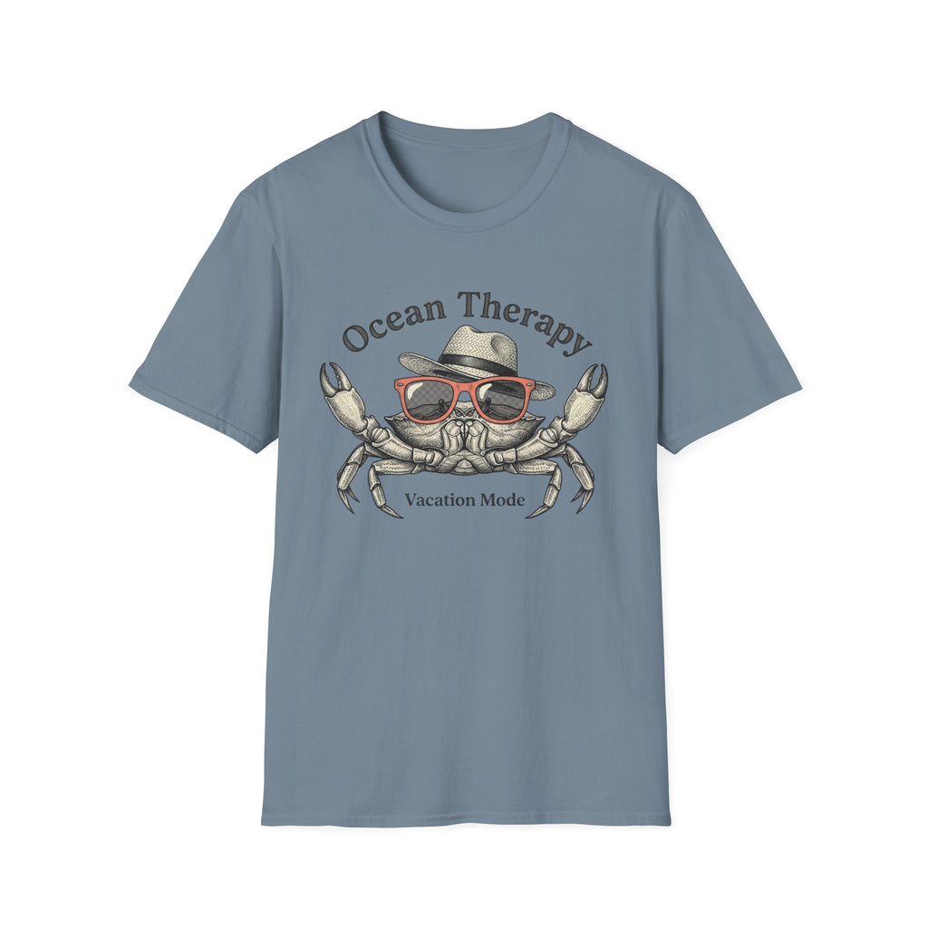 Ocean Therapy Vacation Mode Crab T Shirt
